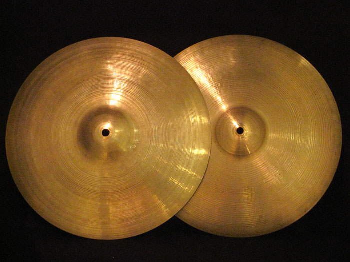 【VINTAGE】50's Avedis Zildjian 14" HiHats Fifties Stamp 730g/789g