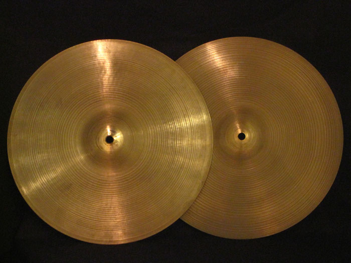 【VINTAGE】Late 60's Avedis Zildjian 14" NewBeat HiHats 743g/909g 3-Dot Stamp