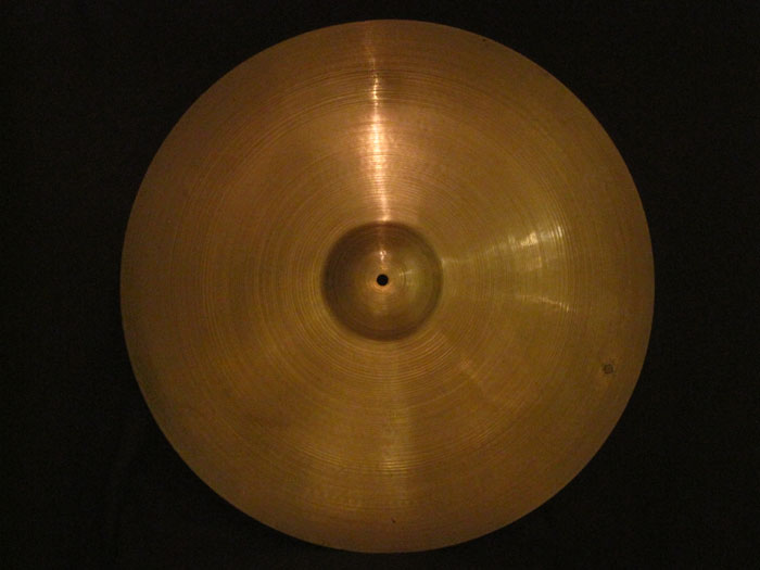 【VINTAGE】Rare!! 50's A Zildjian 24" Ride Large Hollow Stamp 3,426g