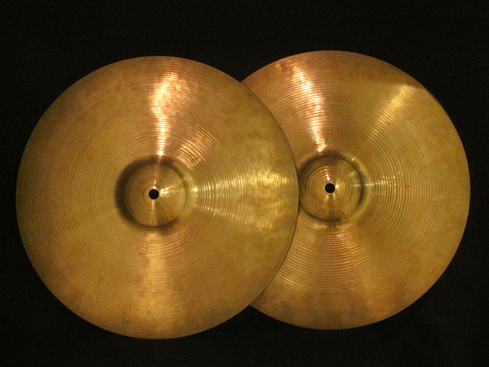 【VINTAGE】50's Avedis Zildjian 14" HiHats Fifties Stamp 784g/810g