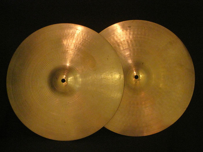 【VINTAGE】Late 60's Avedis Zildjian 15" NewBeat HiHats 1,000g/1,365g 3-Dot Stamp