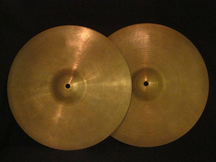 【VINTAGE】50's Avedis Zildjian 14" HiHats Fifties Stamp 724g/730g