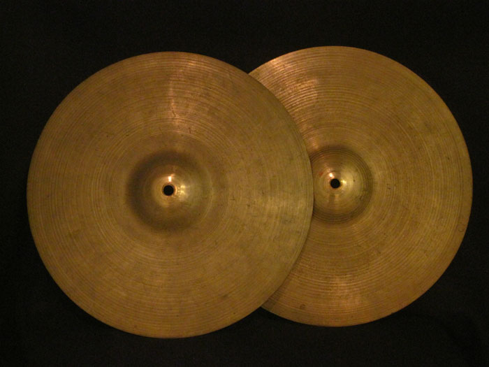 【VINTAGE】50's Avedis Zildjian 13" HiHats Fifties Stamp 561g/596g