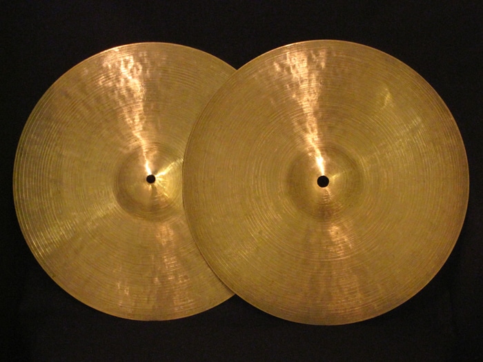 【VINTAGE】1967-77' K Zildjian Istanbul New Stamp 14" HiHats 790g/818g