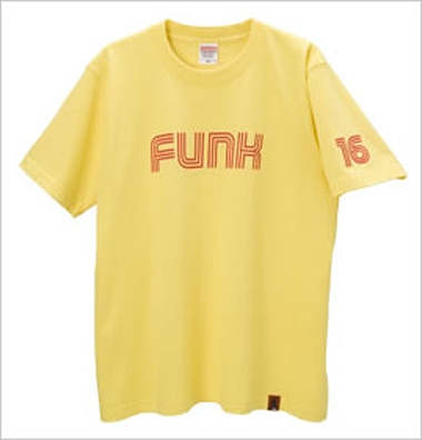 【廃盤決定・残りわずか】オリジナルドラムTシャツ　FUNK YELLOW