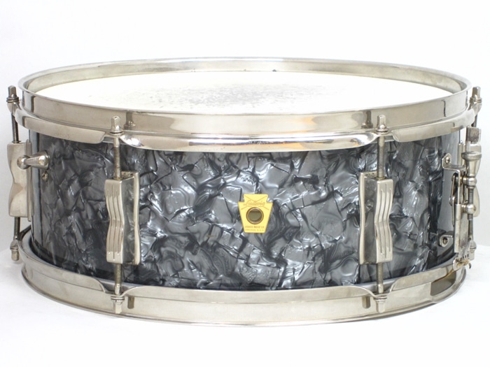 【VINTAGE】60's Pioneer Black Diamond Pearl 14"×5.5" Brass Hoops