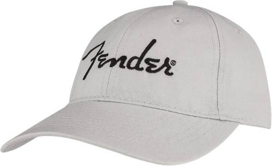 FENDER Embroidered Logo Dad Hat, Silver フェンダー サブ画像1