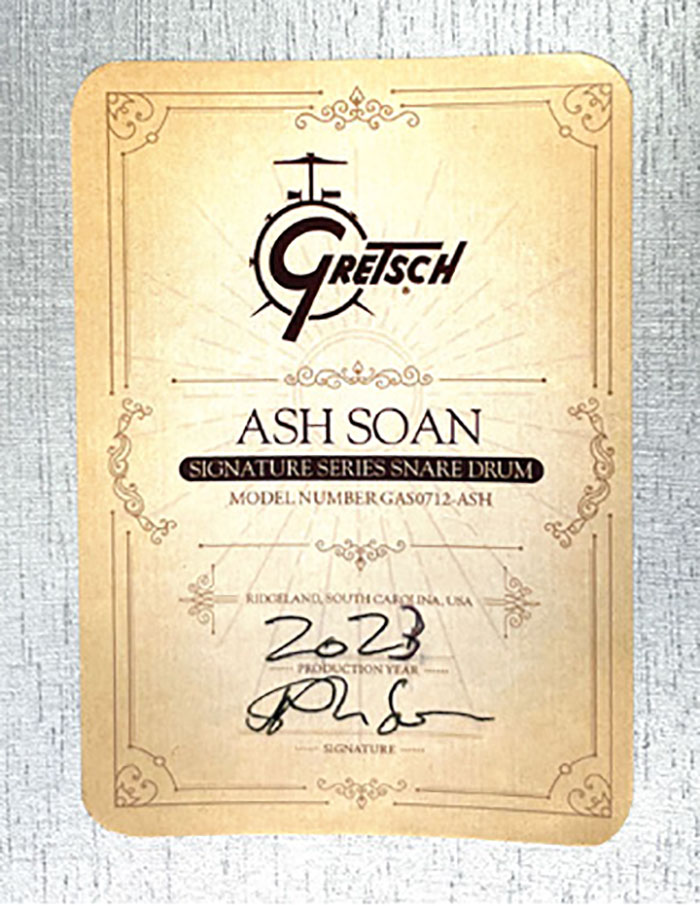 GRETSCH GAS0712-ASH / Ash Soan Signature アッシュ・ソーン グレッチ サブ画像1