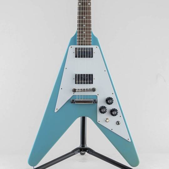 70s Flying V Dot Inlays Maui Blue with Matching Headstock VOS【S/N:200109】