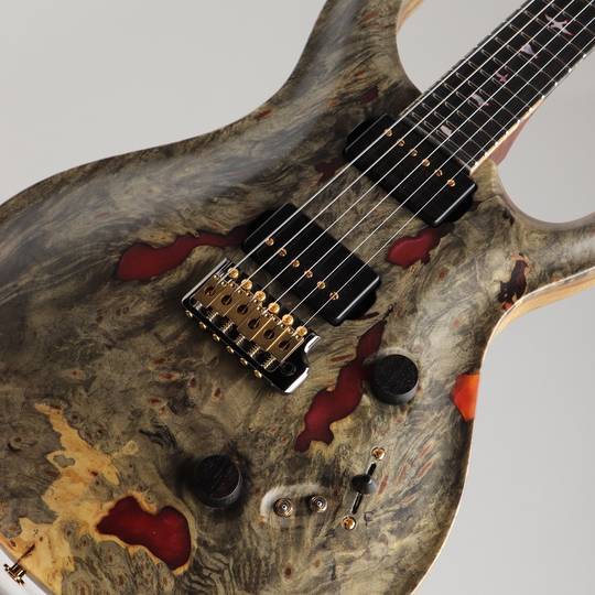 Paul Reed Smith Private Stock #8460 Custom 24/08 Buck-eye Burl Maple Top Natural with Red Pearl Resin ポールリードスミス サブ画像10