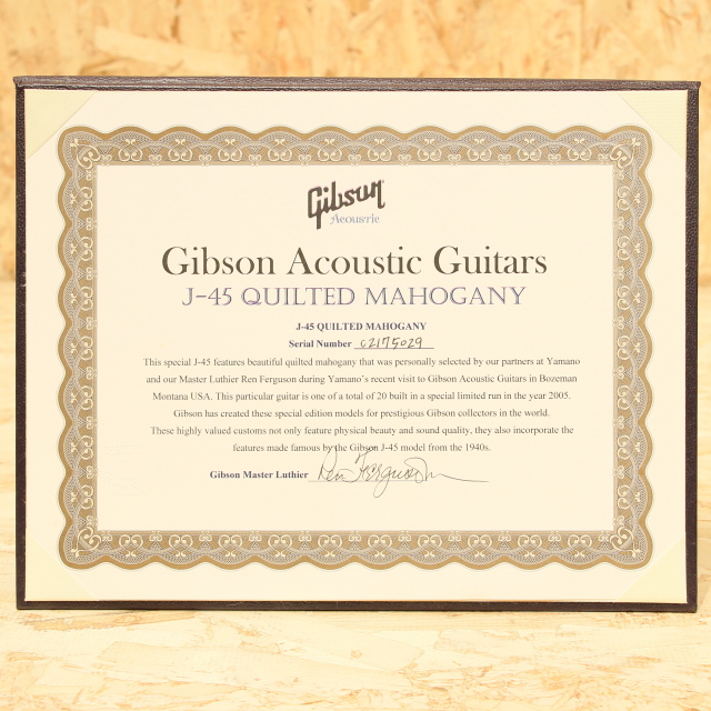 GIBSON J-45 Quilted Mahogany ギブソン サブ画像9