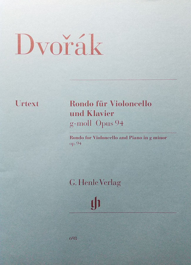 ドヴォルザーク / ロンド ト短調 Op.94 (チェロ洋書)