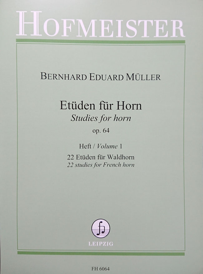 ミュラー / 練習曲 op. 64第１部：22の練習曲(ホルン洋書)