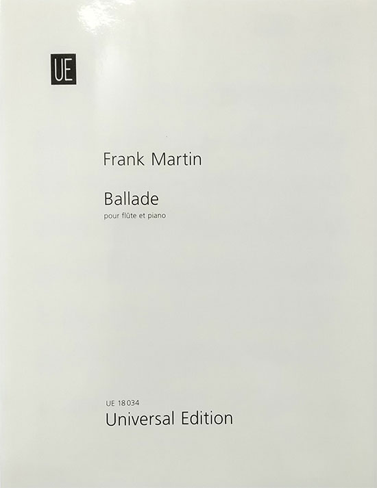 ユニヴァーサル社 マルタン / バラード (フルート洋書) Universal Edition フランク マルタン  管打コン 