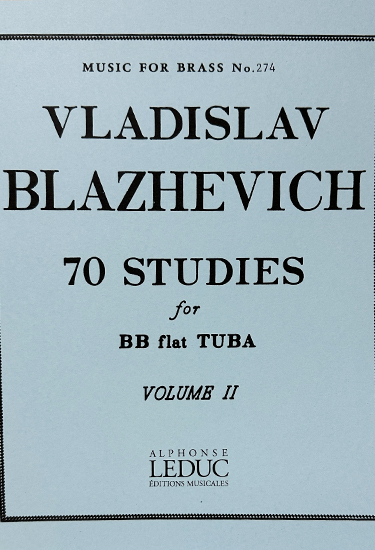 ブラゼヴィッチ/テューバのための70の練習曲 第2巻/テューバ教則本