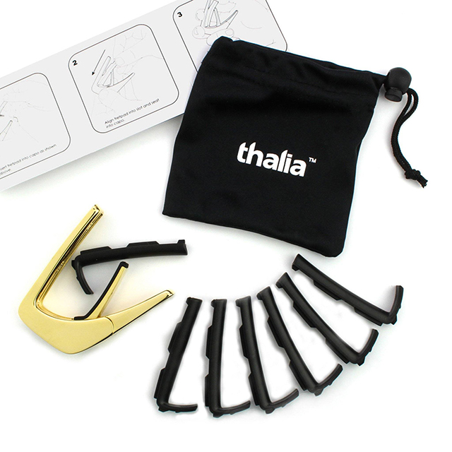 Thalia Capos 24k Gold Finish with Tennessee Whiskey Wing Inlay タリアカポ サブ画像2