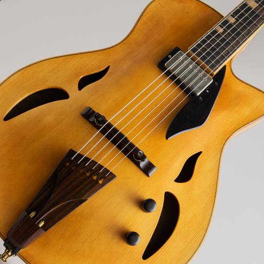 Yamaoka Archtop Guitars Strings Art JG-1 Vintage Amber 山岡ギターズ サブ画像10