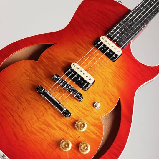 Marchione Guitars Semi Hollow Figured Maple Mahogany Cherry Burst マルキオーネ　ギターズ サブ画像10