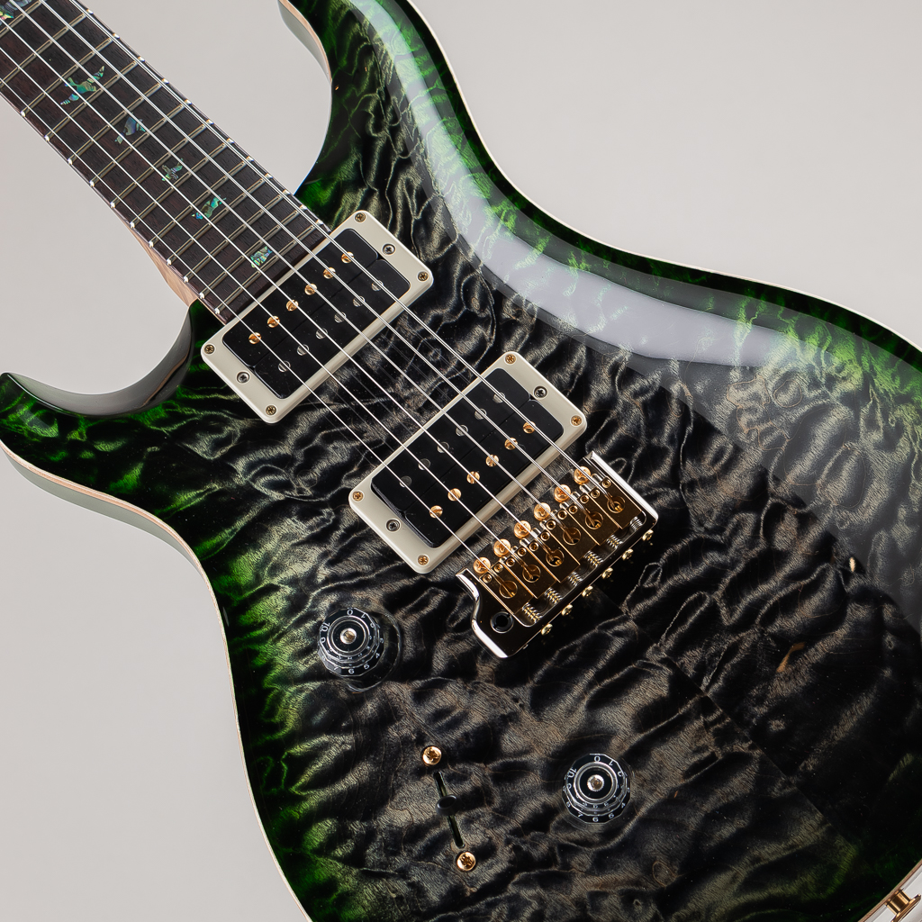 Paul Reed Smith Wood Library Custom 24 Lefty 10Top Quilt Charcoal Jade Burst ポールリードスミス サブ画像10