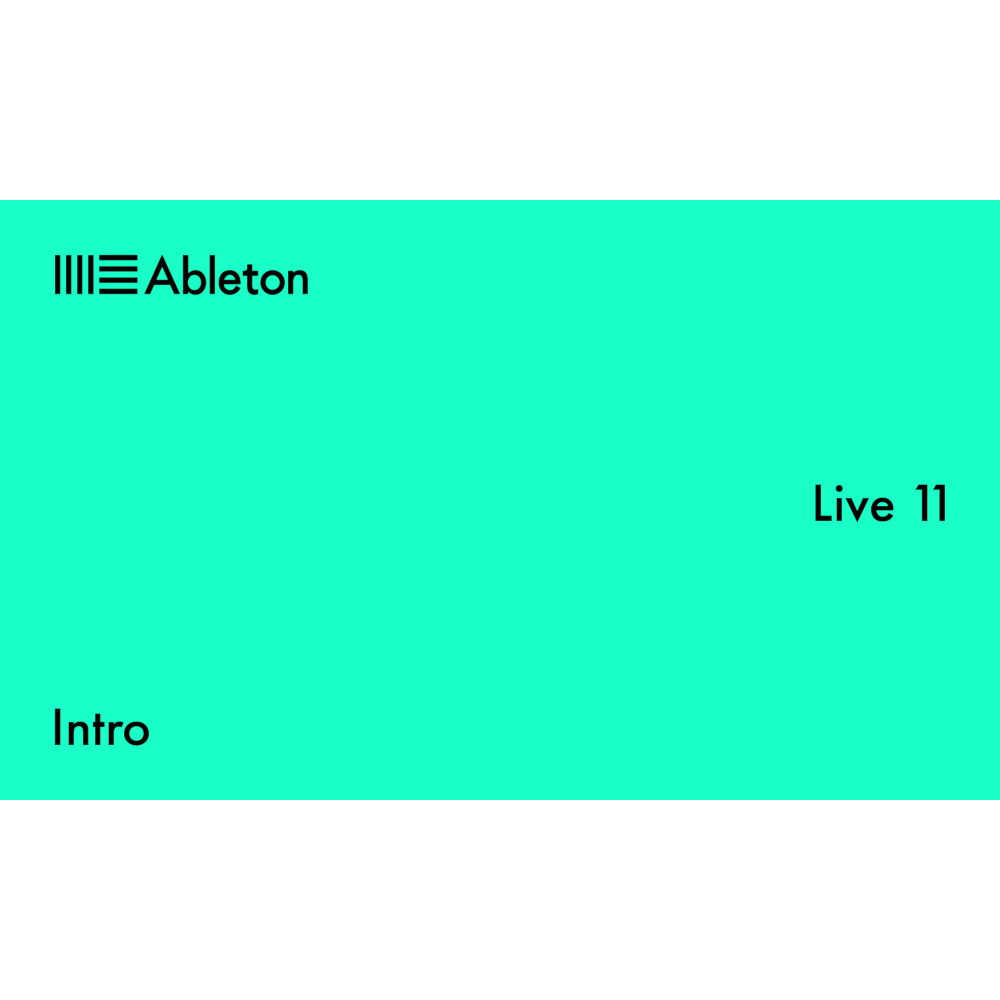 《ダウンロード版》Ableton Live 11 Intro