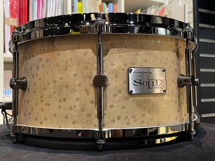 SMB2-1465 / Patina Solid Brass Snare Drum / パティーナ・ソリッド・ブラス・スネアドラム