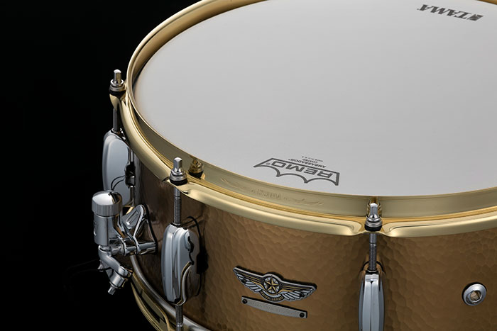 TAMA TBRS1455H STAR Reserve Snare Drum 14”x5.5” Hand Hammered Brass タマ サブ画像3