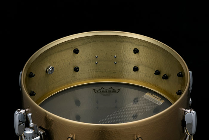 TAMA TBRS1455H STAR Reserve Snare Drum 14”x5.5” Hand Hammered Brass タマ サブ画像5