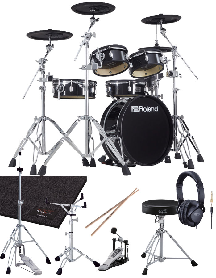 VAD306 V-Drums Acoustic Design イス、ペダル、ハイハットスタンド、スネアスタンド、マット、ヘッドフォン付き 