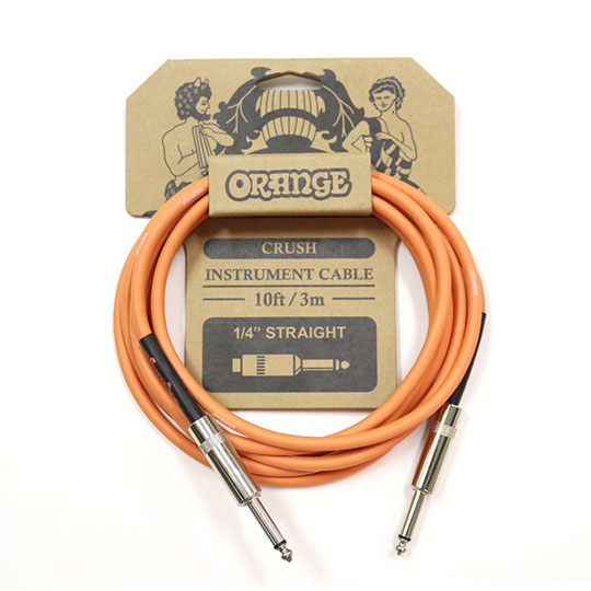 Orange CRUSH Instrument Cable 10ft/3m 1/4" Straight CA034