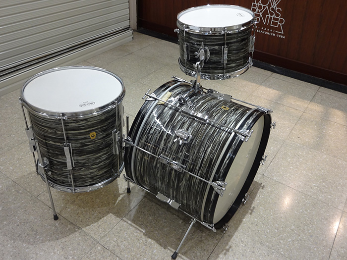 Ludwig 【VINTAGE】66年CLUBDATE BLACK OYSTER PEARL3点SET 20,12,14 ラディック サブ画像1