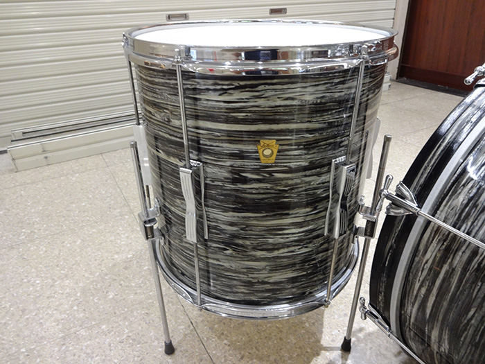 Ludwig 【VINTAGE】66年CLUBDATE BLACK OYSTER PEARL3点SET 20,12,14 ラディック サブ画像6