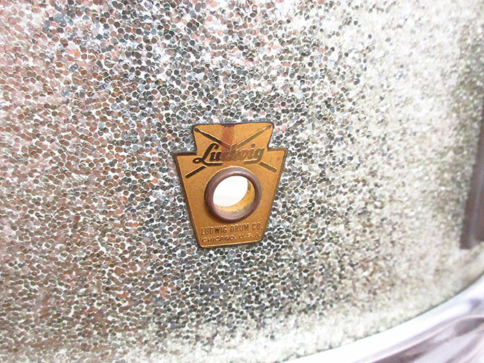 Ludwig 【VINTAGE】60's Pioneer Sparkling Silver Pearl 14×5.5 Nickel Over Brass Hoops ラディック サブ画像1