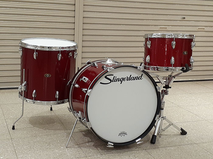 Slingerland 【VINTAGE】68' Rock Outfit Red 5on Sparkling Red 3pc Set 20 13 16  スリンガーランド