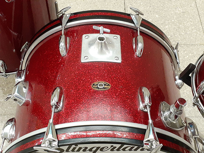 Slingerland 【VINTAGE】68' Rock Outfit Red 5on Sparkling Red 3pc Set 20 13 16  スリンガーランド サブ画像3
