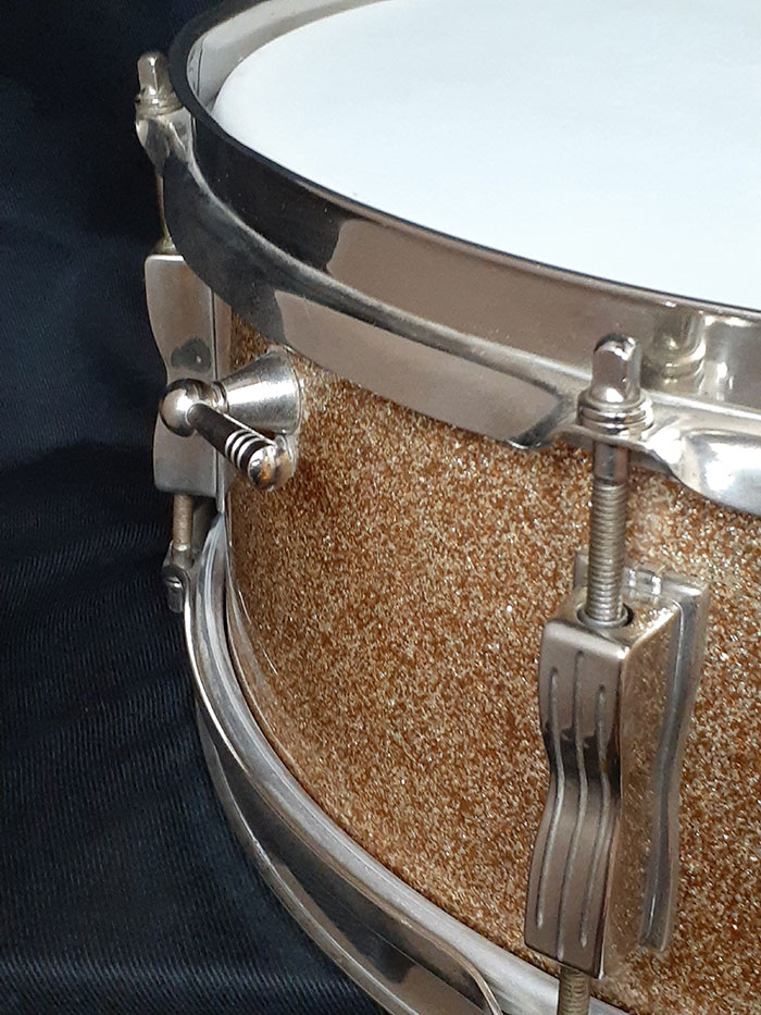 Ludwig 【VINTAGE】63' Pioneer Sparkling Champagne Pearl 14×5.5 Nickel Over Brass Hoops ラディック サブ画像2