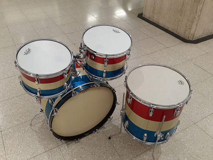 Ludwig 【VINTAGE】Early 70s Big Beat Custom Trico sparkle 4pc set 22 16 13 12  ラディック サブ画像8