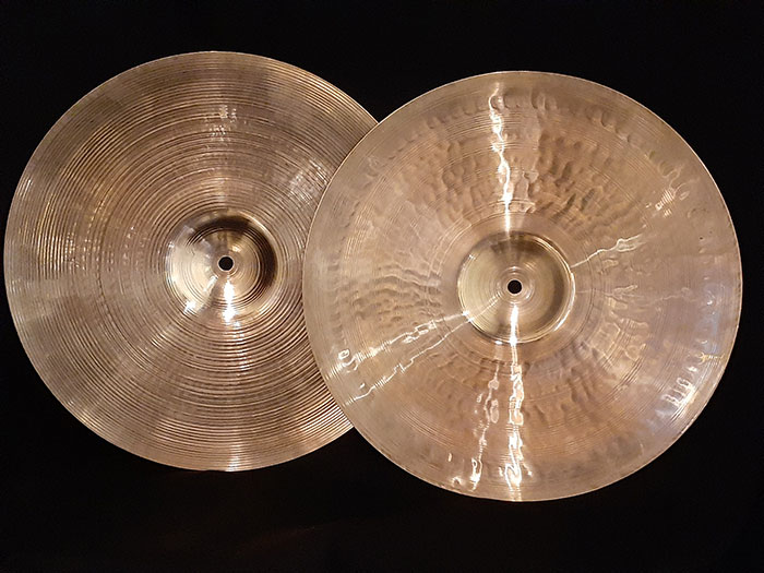 Zildjian 【シカゴ選定買付個体・VINTAGE】Early 50s Top & Late 40s Double Stamp Bottom Old A 15 Hats ジルジャン サブ画像12