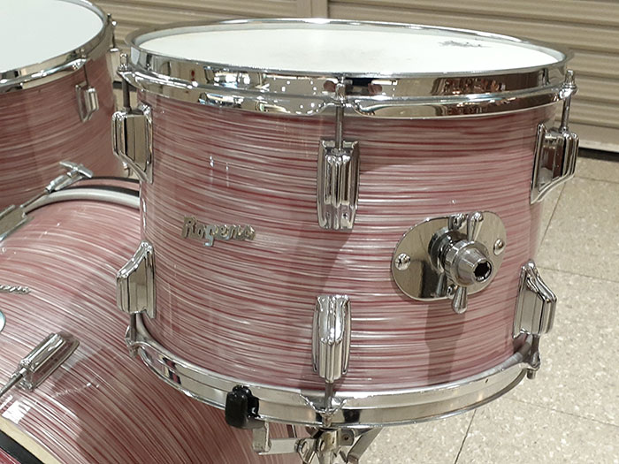 Rogers 【VINTAGE】60s Holiday Model Wine Red Ripple Pearl 20 16 13, w/snare stand ロジャース サブ画像4