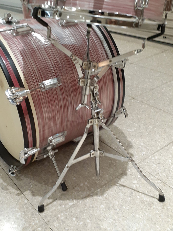 Rogers 【VINTAGE】60s Holiday Model Wine Red Ripple Pearl 20 16 13, w/snare stand ロジャース サブ画像9