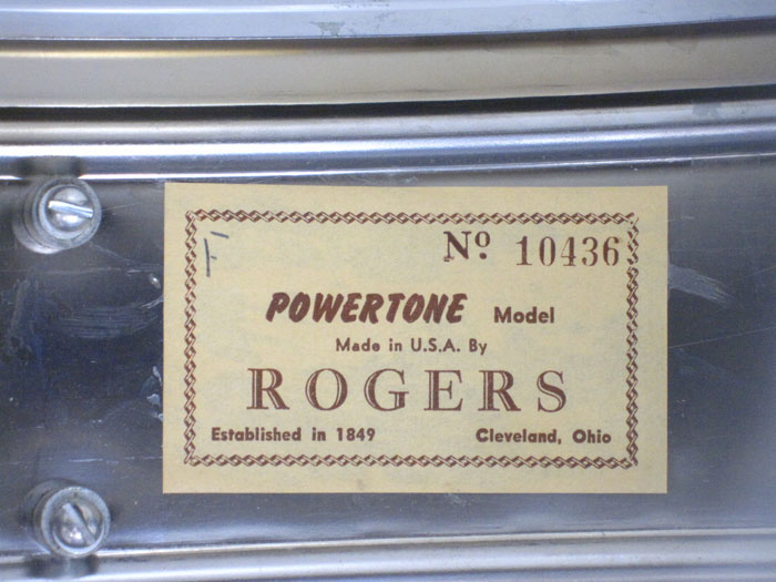 Rogers 1964-66' Powertone Model Brass 14×5 ロジャース サブ画像5