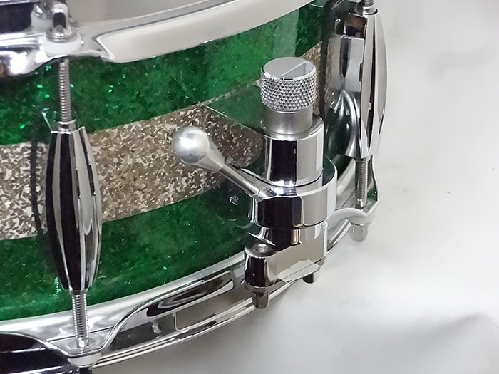Q Drum 【中古品】Maple 10ply 14x5.5 Green&Silver Sparkle  M10-1455 GSSS キュードラム サブ画像2