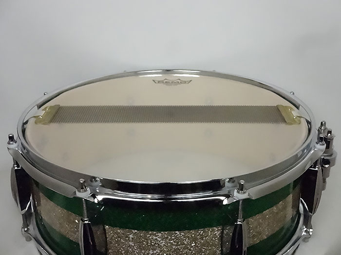 Q Drum 【中古品】Maple 10ply 14x5.5 Green&Silver Sparkle  M10-1455 GSSS キュードラム サブ画像4