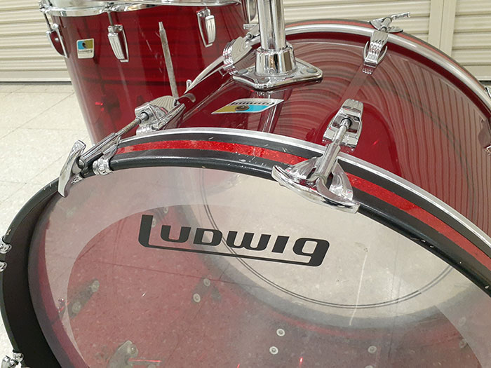 Ludwig 【VINTAGE】76'-78' Vistalite Red 4点Set 22