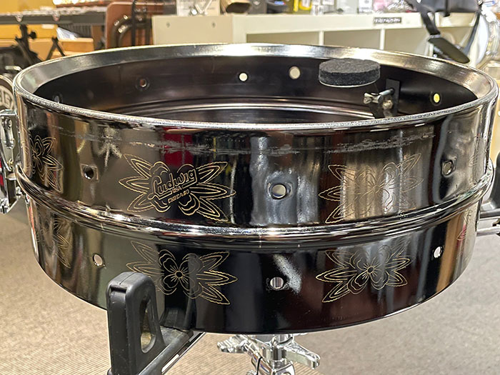 Ludwig 1979-81' No.450 Supraphonic Black Beauty / Engraved Snare Drum 14×5 ラディック サブ画像12