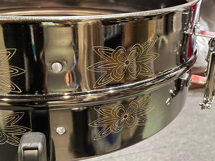 Ludwig 1979-81' No.450 Supraphonic Black Beauty / Engraved Snare Drum 14×5 ラディック サブ画像13