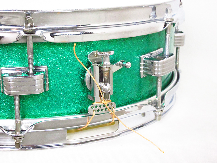 Ludwig 【委託品/VINTAGE】1960〜63' No.906P The〝DOWNBEAT″ Model Sparkling Green Pearl COB Hoops ラディック サブ画像3