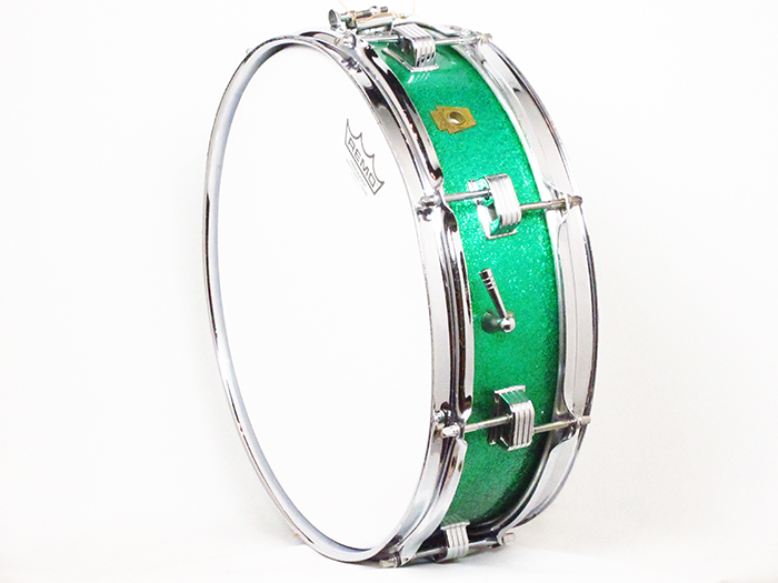 Ludwig 【委託品/VINTAGE】1960〜63' No.906P The〝DOWNBEAT″ Model Sparkling Green Pearl COB Hoops ラディック サブ画像9