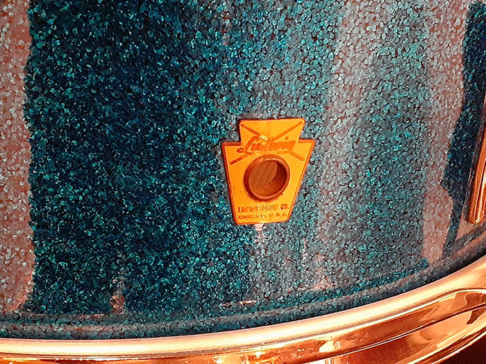 Ludwig 【VINTAGE】61' Pioneer Sparkling Blue Pearl 14×5.5 Nickel Over Brass Hoops ラディック サブ画像1