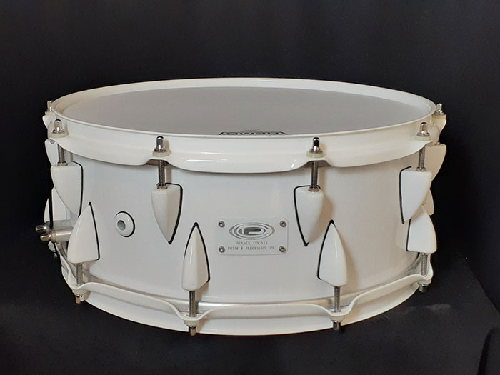 OCDP 【中古品・MADE IN USA】Maple 10ply 14x5,5 All White オレンジカウンティードラムアンドパーカッション