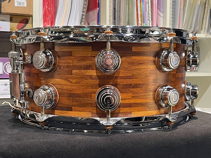 Amazon Rosewood Segment Block Shell Snare Drum 14"×6.5"